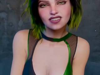 Une animation 3D sexy avec cette jolie cosplayeuse