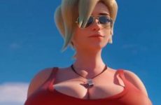 Mercy lifeguard dans alerte à Malibu en 3D