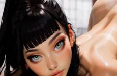 Brunette électrisante par intelligence artificielle